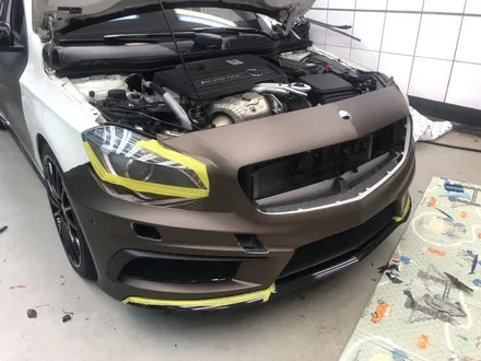 <부산랩핑,부산ppf,부산자동차랩핑>벤츠 A 45 amg 무광전체랩핑 자동차 전체랩핑 / 부산 강서구 명지동