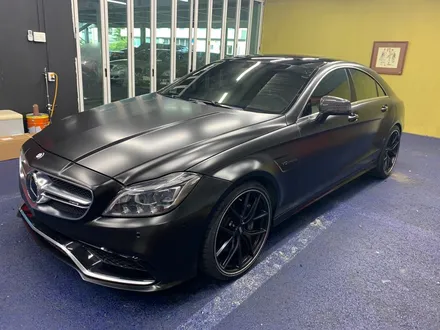 <부산랩핑,부산ppf,부산자동차랩핑>벤츠 CLS 63 AMG 사틴블랙 전체랩핑 / 부산 강서구 명지동