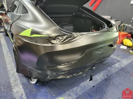 한 단계 UPGRADE! 부산랩핑 전문점 현스게러지 AMG GT 43 사틴 골드더스트 블랙 전체랩핑 & 63 컨버전 작업 소개 / 부산 강서구 명지동