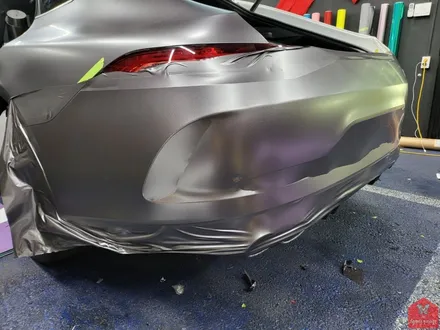AMG의 카리스마!!! 부산랩핑 전문샵 현스게러지 AMG GT 43 4도어 사틴 다크 그레이 전체랩핑 시공 소개 / 부산 강서구 명지동