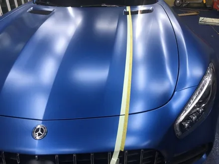 <부산랩핑,부산ppf,부산자동차랩핑>벤츠 AMG GT 사틴 메탈릭 다크블루 자동차 전체랩핑 / 부산 강서구 명지동