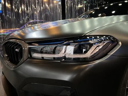 부산랩핑 전문샵 현스게러지 BMW M5 컴페티션 3M 사틴 블랙 전체랩핑 시공 소개 / 부산 강서구 명지동