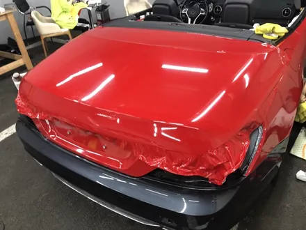 <부산랩핑,부산ppf,부산자동차랩핑>BENZ SL 클래스 에이버리 카마인레드 전체랩핑 / 부산 강서구 명지동