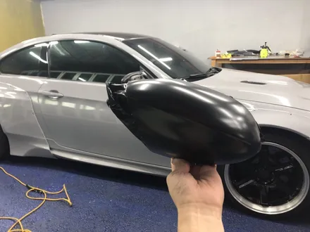 <부산랩핑,부산ppf,부산자동차랩핑>BMW e92 M3 오버휀다 와이드 바디킷,스포일러, 사이드미러 시멘트, 공구리 랩핑 / 부산 강서구 명지동