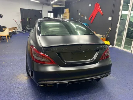 <부산랩핑,부산ppf,부산자동차랩핑>벤츠 CLS 63 AMG 사틴블랙 전체랩핑 / 부산 강서구 명지동