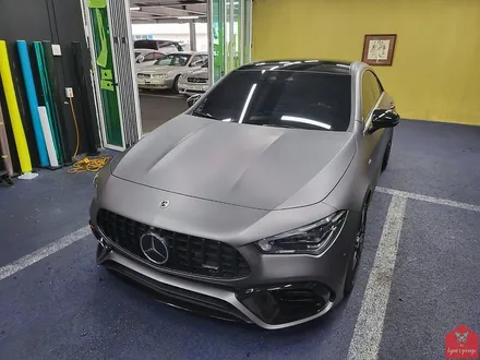작지만 무시무시한 그 녀석!!! 부산랩핑 전문샵 현스게러지 벤츠 CLA 45S AMG 매트 다크 그레이 전체랩핑 시공 소개 / 부산 강서구 명지동