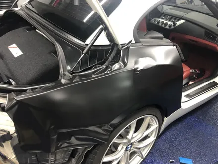 <부산랩핑,부산ppf,부산자동차랩핑>BMW Z4 랩핑제거 및 사틴블랙 전체랩핑 & 바디킷 튜닝 / 부산 강서구 명지동