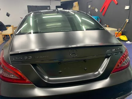 <부산랩핑,부산ppf,부산자동차랩핑>벤츠 CLS 63 AMG 사틴블랙 전체랩핑 / 부산 강서구 명지동