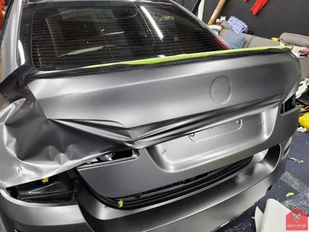 부산랩핑 전문점 현스게러지 BMW F10 5시리즈 사틴 다크 그레이 전체랩핑 시공 소개 / 부산 강서구 명지동