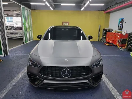 작지만 무시무시한 그 녀석!!! 부산랩핑 전문샵 현스게러지 벤츠 CLA 45S AMG 매트 다크 그레이 전체랩핑 시공 소개 / 부산 강서구 명지동