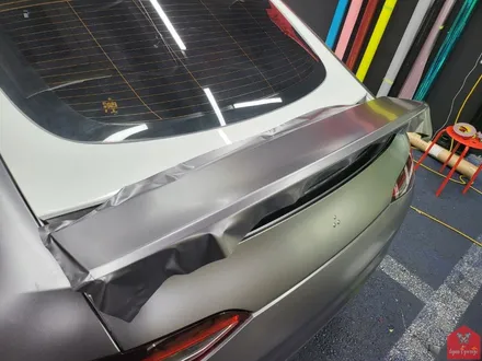 AMG의 카리스마!!! 부산랩핑 전문샵 현스게러지 AMG GT 43 4도어 사틴 다크 그레이 전체랩핑 시공 소개 / 부산 강서구 명지동