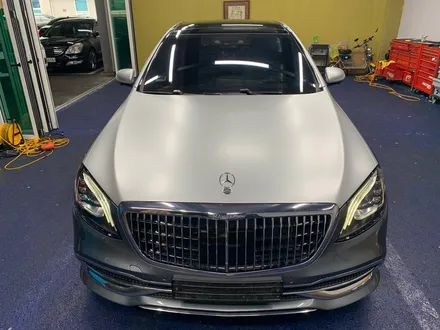 <부산랩핑,부산ppf,부산자동차랩핑>벤츠 S클래스 마이바흐 투톤랩핑, 듀오톤랩핑 / 부산 강서구 명지동