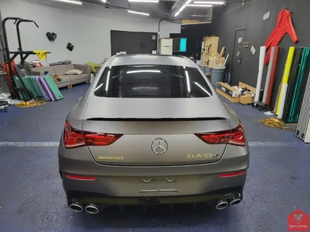 작지만 무시무시한 그 녀석!!! 부산랩핑 전문샵 현스게러지 벤츠 CLA 45S AMG 매트 다크 그레이 전체랩핑 시공 소개 / 부산 강서구 명지동