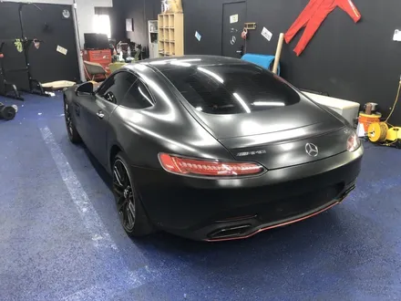 <부산랩핑,부산ppf,부산자동차랩핑>벤츠 AMG GT 사틴 메탈릭 다크블루 자동차 전체랩핑 / 부산 강서구 명지동