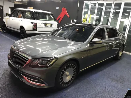 <부산랩핑,부산ppf,부산자동차랩핑>벤츠 S클래스 마이바흐 투톤랩핑, 듀오톤랩핑 / 부산 강서구 명지동