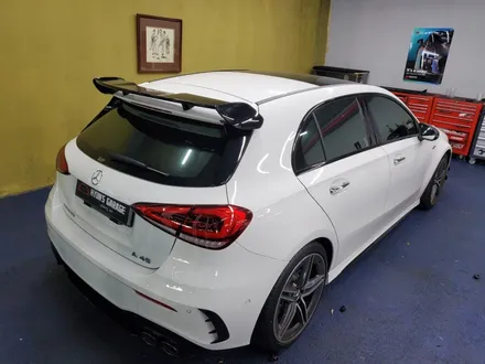 <부산랩핑,부산ppf,부산자동차랩핑>벤츠 A45 AMG 사틴 골드더스트블랙 전체랩핑 3m 2080 / 부산 강서구 명지동