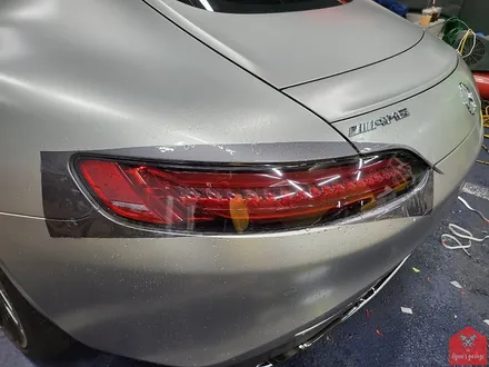 AMG의 화려한 변신! 부산자동차랩핑 전문점 현스게러지 벤츠 AMG GT 사틴 메탈릭 라이트 그레이 전체랩핑 시공 소개 / 부산 강서구 명지동
