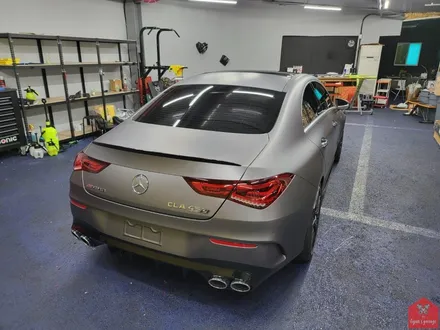 작지만 무시무시한 그 녀석!!! 부산랩핑 전문샵 현스게러지 벤츠 CLA 45S AMG 매트 다크 그레이 전체랩핑 시공 소개 / 부산 강서구 명지동