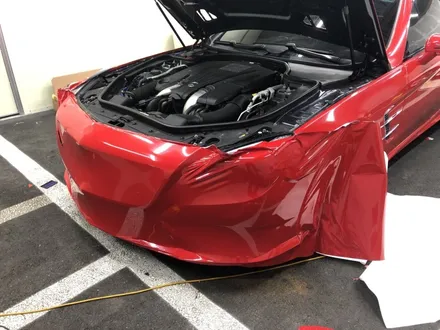 <부산랩핑,부산ppf,부산자동차랩핑>BENZ SL 클래스 에이버리 카마인레드 전체랩핑 / 부산 강서구 명지동