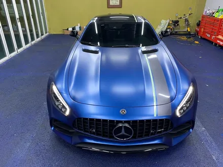 <부산랩핑,부산ppf,부산자동차랩핑>벤츠 AMG GT 사틴 메탈릭 다크블루 자동차 전체랩핑 / 부산 강서구 명지동