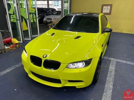 인기 최강 필름의 비결! 부산랩핑 전문점 현스게러지 BMW E92 M3 이노즈텍 레이싱 옐로우 전체랩핑 시공 소개 / 부산 강서구 명지동