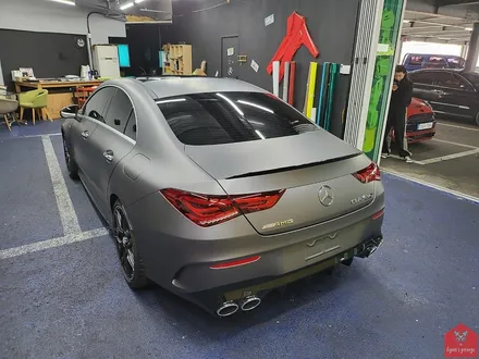 작지만 무시무시한 그 녀석!!! 부산랩핑 전문샵 현스게러지 벤츠 CLA 45S AMG 매트 다크 그레이 전체랩핑 시공 소개 / 부산 강서구 명지동