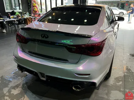 인피니티 Q50 비닐 프로그 그레이 퍼플 전체랩핑 시공 소개 / 부산 기장, 김해, 창원