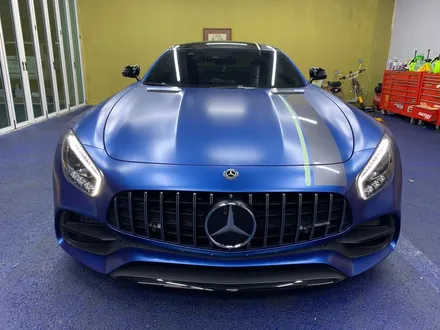 <부산랩핑,부산ppf,부산자동차랩핑>벤츠 AMG GT 사틴 메탈릭 다크블루 자동차 전체랩핑 / 부산 강서구 명지동