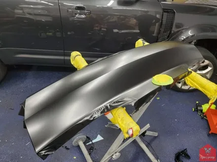 다크 포스 끝판왕! 부산랩핑 전문점 현스게러지 BMW X6 사틴블랙 전체랩핑(+크롬죽이기) 시공 소개 / 부산 강서구 명지동