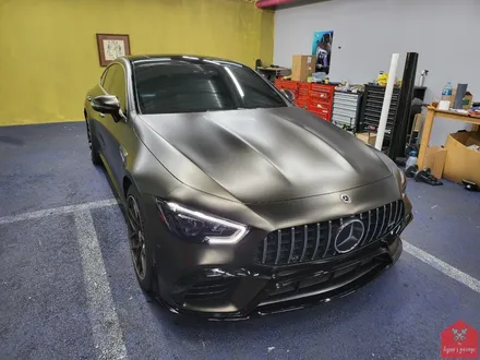 한 단계 UPGRADE! 부산랩핑 전문점 현스게러지 AMG GT 43 사틴 골드더스트 블랙 전체랩핑 & 63 컨버전 작업 소개 / 부산 강서구 명지동