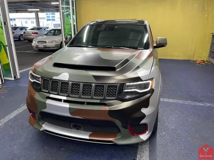 707마력 괴물 SUV!!! 부산랩핑 전문점 현스게러지 지프 그랜드 체로키 트랙호크 카모플라쥬 랩핑 시공 소개 / 부산 강서구 명지동