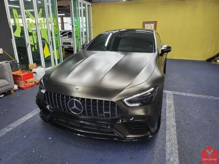 한 단계 UPGRADE! 부산랩핑 전문점 현스게러지 AMG GT 43 사틴 골드더스트 블랙 전체랩핑 & 63 컨버전 작업 소개 / 부산 강서구 명지동