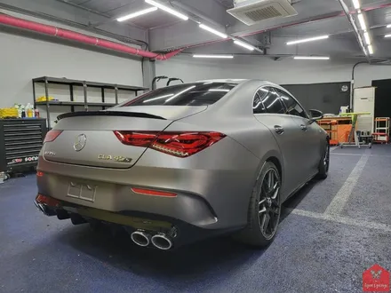 작지만 무시무시한 그 녀석!!! 부산랩핑 전문샵 현스게러지 벤츠 CLA 45S AMG 매트 다크 그레이 전체랩핑 시공 소개 / 부산 강서구 명지동