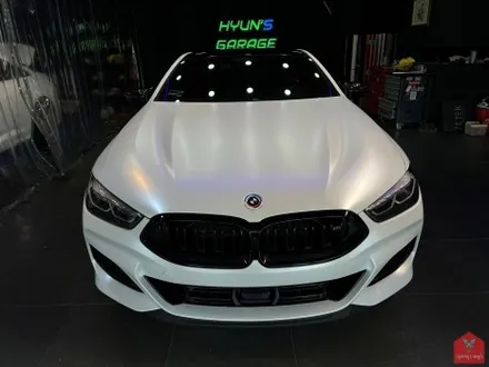 BMW M850i 비닐프로그 사틴 화이트 전체랩핑 시공 소개 / 부산 기장, 김해, 창원