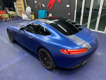 <부산랩핑,부산ppf,부산자동차랩핑>벤츠 AMG GT 사틴 메탈릭 다크블루 자동차 전체랩핑 / 부산 강서구 명지동