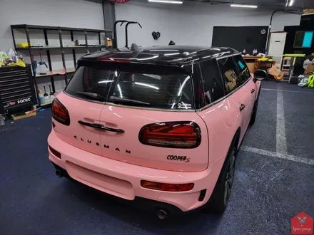 깜찍한 PINK MINI!!! 부산랩핑 전문샵 현스게러지 미니 클럽맨 쿠퍼 S 이노즈텍 체리블로썸 전체랩핑 시공 소개 / 부산 강서구 명지동