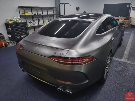 AMG의 카리스마!!! 부산랩핑 전문샵 현스게러지 AMG GT 43 4도어 사틴 다크 그레이 전체랩핑 시공 소개 / 부산 강서구 명지동