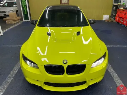 인기 최강 필름의 비결! 부산랩핑 전문점 현스게러지 BMW E92 M3 이노즈텍 레이싱 옐로우 전체랩핑 시공 소개 / 부산 강서구 명지동