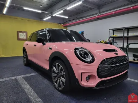 깜찍한 PINK MINI!!! 부산랩핑 전문샵 현스게러지 미니 클럽맨 쿠퍼 S 이노즈텍 체리블로썸 전체랩핑 시공 소개 / 부산 강서구 명지동