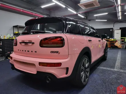 깜찍한 PINK MINI!!! 부산랩핑 전문샵 현스게러지 미니 클럽맨 쿠퍼 S 이노즈텍 체리블로썸 전체랩핑 시공 소개 / 부산 강서구 명지동
