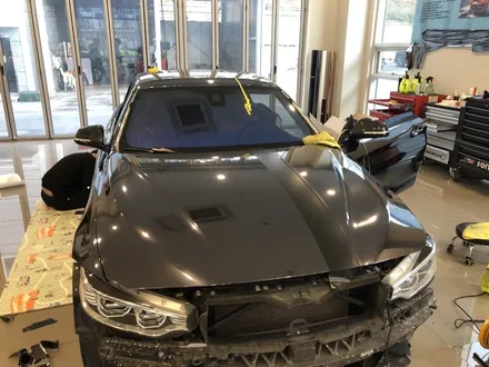 <부산랩핑,부산ppf>BMW 4시리즈 컨버터블 크롬전체랩핑&데칼 작업 / 부산 강서구 명지동