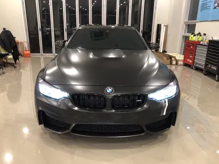 <부산랩핑,부산ppf,부산자동차랩핑>BMW M4 컴패티션 사틴블랙 전체랩핑 / 부산 강서구 명지동