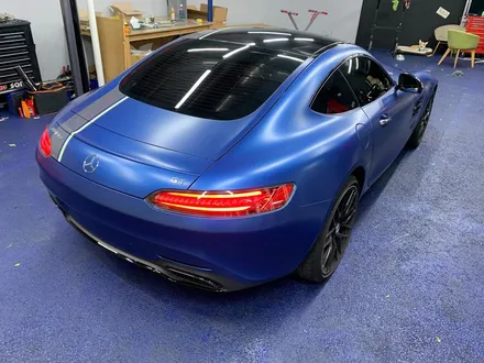 <부산랩핑,부산ppf,부산자동차랩핑>벤츠 AMG GT 사틴 메탈릭 다크블루 자동차 전체랩핑 / 부산 강서구 명지동