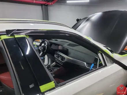 다크 포스 끝판왕! 부산랩핑 전문점 현스게러지 BMW X6 사틴블랙 전체랩핑(+크롬죽이기) 시공 소개 / 부산 강서구 명지동