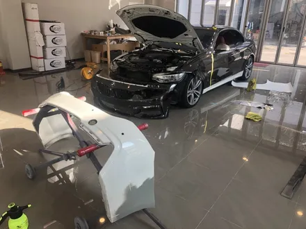 <부산랩핑,부산ppf>BMW 4시리즈 컨버터블 크롬전체랩핑&데칼 작업 / 부산 강서구 명지동