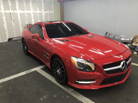 <부산랩핑,부산ppf,부산자동차랩핑>BENZ SL 클래스 에이버리 카마인레드 전체랩핑 / 부산 강서구 명지동