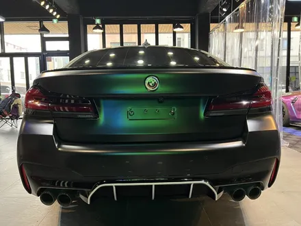 부산랩핑 전문샵 현스게러지 BMW M5 컴페티션 3M 사틴 블랙 전체랩핑 시공 소개 / 부산 강서구 명지동