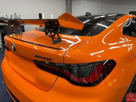 부산랩핑 전문점 현스게러지 BMW 신형 M440i 글로스 번트 오렌지 전체랩핑 시공 소개 / 부산 강서구 명지동