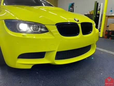 인기 최강 필름의 비결! 부산랩핑 전문점 현스게러지 BMW E92 M3 이노즈텍 레이싱 옐로우 전체랩핑 시공 소개 / 부산 강서구 명지동