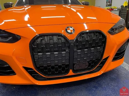 부산랩핑 전문점 현스게러지 BMW 신형 M440i 글로스 번트 오렌지 전체랩핑 시공 소개 / 부산 강서구 명지동